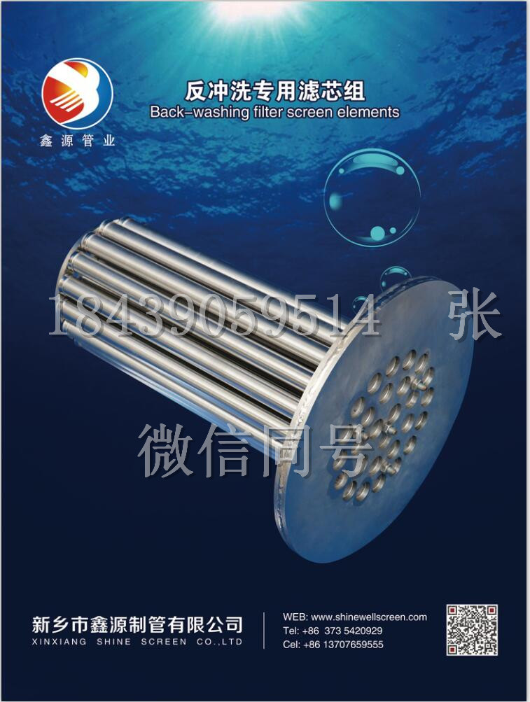 2018（第十三屆）中國國際酒、飲料制造技術(shù)及設(shè)備展覽會 不銹鋼約翰遜濾芯